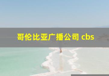 哥伦比亚广播公司 cbs